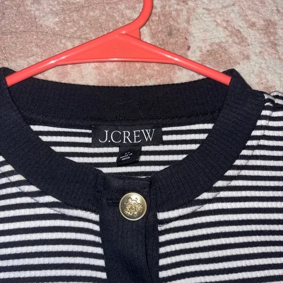 J. Crew black and White Striped Sweater - Picture 2 of 3